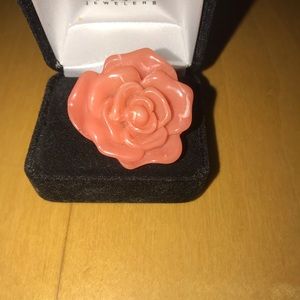 Coral rose 🌹 ring
